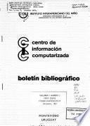 Boletín bibliográfico
