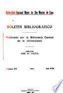 Boletín bibliográfico