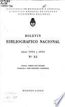 Boletín bibliografico nacional