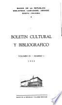 Boletín cultural y bibliográfico