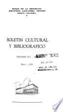 Boletín cultural y bibliográfico