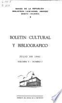 Boletín cultural y bibliográfico