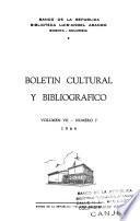 Boletín cultural y bibliográfico
