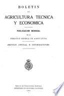 Boletin de agricultura técnica y económica