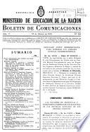 Boletín de comunicaciones