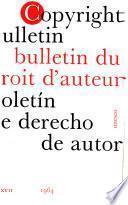 Boletín de Derecho de Autor