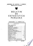 Boletín de estadística peruana