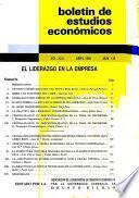 Boletín de estudios economicos