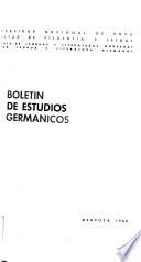 Boletín de estudios germánicos