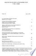 Boletín de estudios latinoamericanos y del Caribe