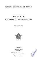 Boletín de historia y antigüedades