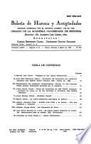 Boletín de historia y antigüedades
