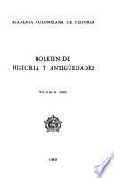Boletín de historia y antigüedades