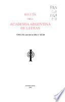 Boletín de la Academia Argentina de Letras