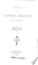 Boletín de la Academia Argentina de Letras