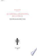 Boletín de la Academia Argentina de Letras