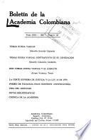 Boletín de la Academia Colombiana