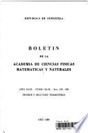 Boletin de la Academia de Ciencias Fisicas Matematicas Y Naturales