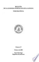 Boletín de la Academia Dominicana de la Lengua, correspondiente de la Española