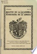 Bolétin de la Academia Hondureña de la Lengua
