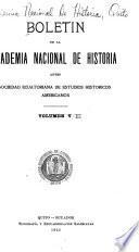 Boletín de la Academia Nacional de Historia antes Sociedad Ecuatoriana de Estudios Históricos Americanos