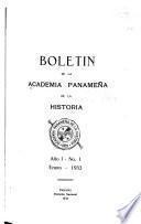 Boletín de la Academia Panameña de la Historia