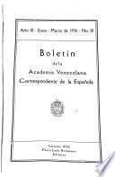 Boletín de la Academia Venezolana, correspondiente de la Española