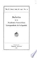 Boletín de la Academia venezolana, correspondiente de la española