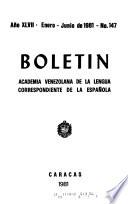 Boletín de la Academia venezolana