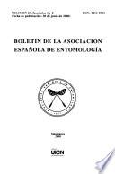 Boletín de la Asociación Española de Entomología