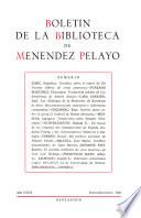 Boletín de la Biblioteca de Menéndez Pelayo