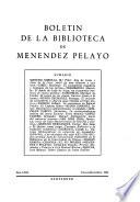 Boletín de la Biblioteca de Menéndez Pelayo