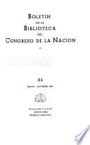 Boletín de la Biblioteca del Congreso de la Nación
