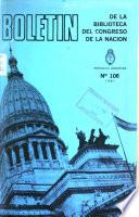 Boletín de la Biblioteca del Congreso de la Nación