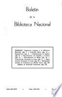 Boletín de la Biblioteca Nacional