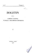 Boletín de la Comisiíon Nacional de Museos y de Monumentos y Lugares Históricos