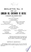 Boletín ... de la Comisión del Centenario de Hostos, Comisión de Puerto Rico
