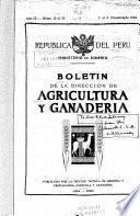 Boletín de la Dirección de Agricultura y Ganadería