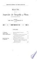 Boletin de la inspección de geografia y minas