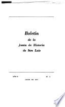 Boletín de la Junta de Historia de San Luis