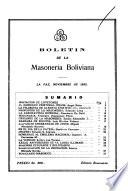 Boletín de la Masonería Boliviana