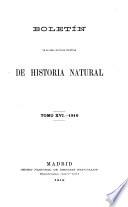 Boletin de la Real Sociedad Española de Historia Natural