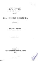 Boletín de la Real Sociedad Geográfica