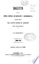Boletín de la Revista general de legislación y jurisprudencia