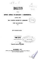 Boletín de la Revista general de legislación y jurisprudencia