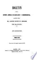 Boletín de la Revista general de legislación y jurisprudencia
