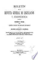 Boletín de la Revista general de legislación y jurisprudencia