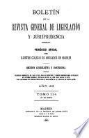 Boletín de la Revista general de legislación y jurisprudencia