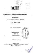 Boletín de la Revista general de legislación y jurisprudencia : periódico Oficial del Ilustre Colegio de Abogados de de Madrid