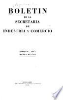 Boletín de la Secretaría de Industria y Comercio